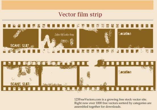 mottled old film vector