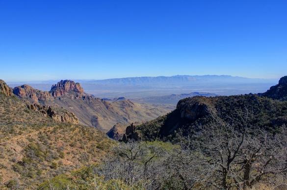 mountains and sky at big bend national park texas