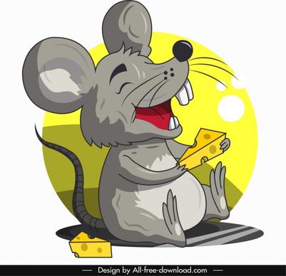 mouse animal icon funny cartoon character sketch