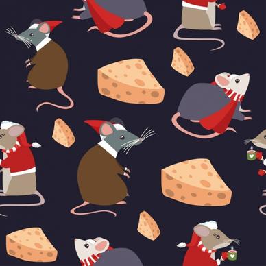 mouse cheese background stylized cartoon characters