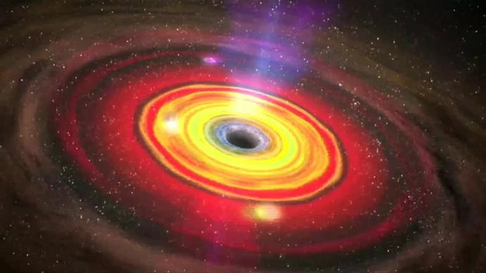 movement of giant black hole