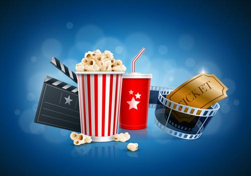 movie time design elements vector backgrounds