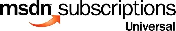 msdn subscriptions universal