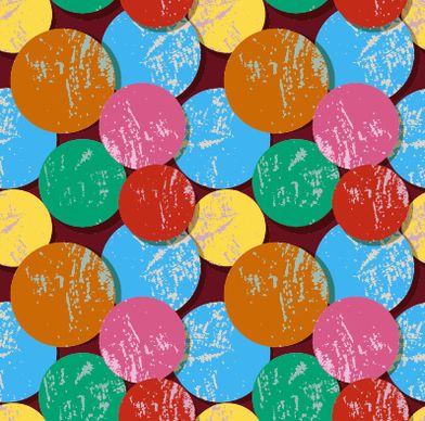 multicolor circle grunge vector pattern graphics