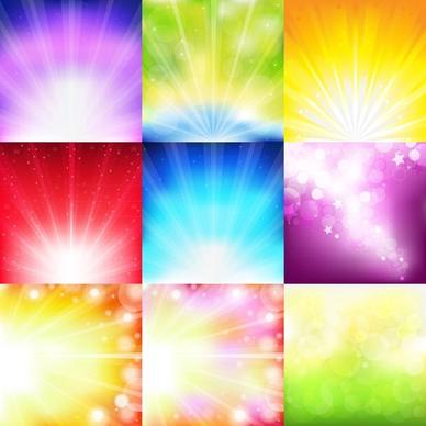 multicolor light background theme vector