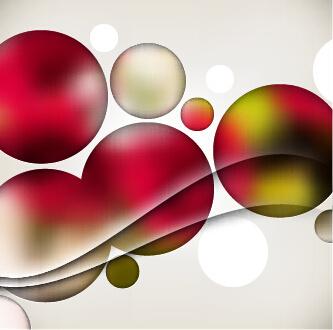multicolor sphere with abstract background vector