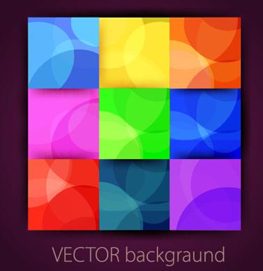 multicolor squares vector background art