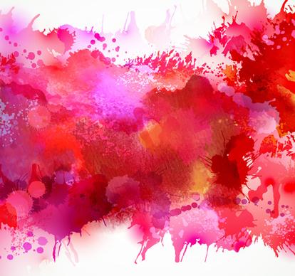 multicolor watercolor splash background illustration vector