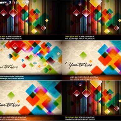 decorative background templates modern colorful geometric decor