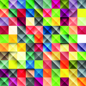 multicolored mosaics squares backgrounds