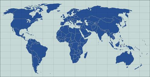 mundo politico map vector set
