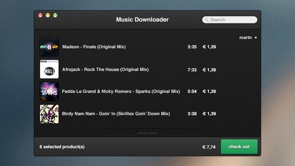Music Downloader PSD