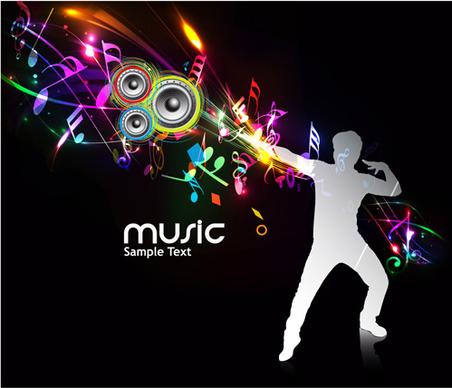 music party11 vector backgrounds part