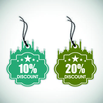 muslim style discount tag vector