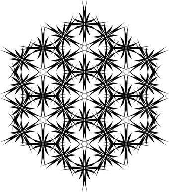 Muster 43dc Wabe aus Sternen - Endloskachel