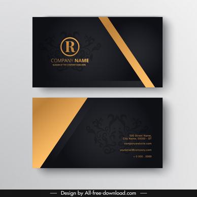 name card template contrast elegant luxury royal decor