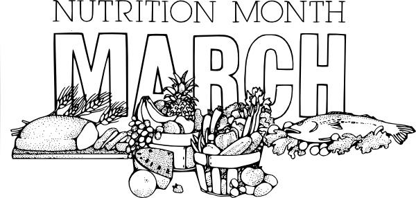 National Nutrition Month March clip art