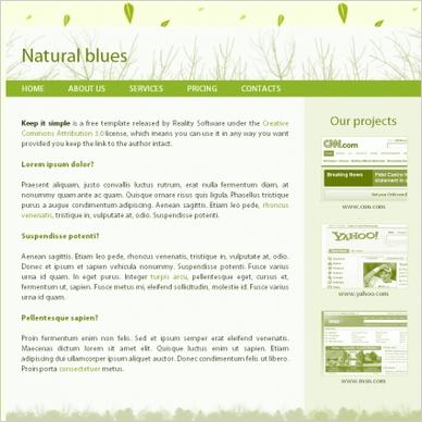 Natural Blues Template