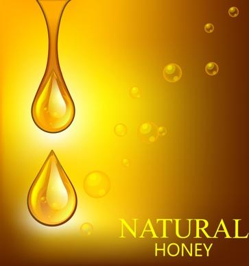 natural honey background shiny golden droplets decor