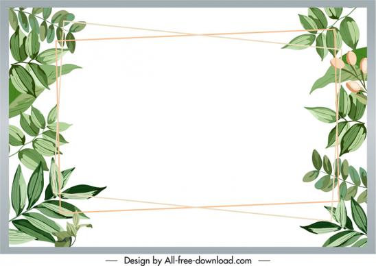natural leaves text box background bright elegant classic