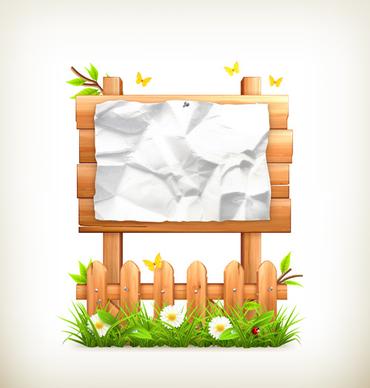 nature and wooden board background