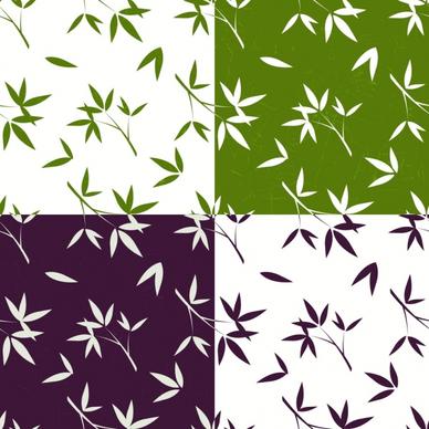 nature background leaves icons colored effect square isolation