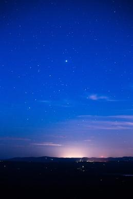 nature landscape night stars galaxy astro sky