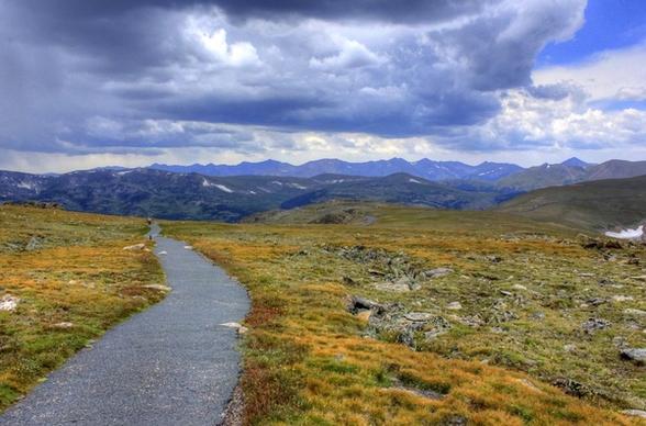 nature path at rocky mountains national park colorado