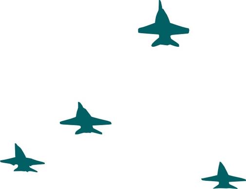Navy Planes Formation clip art