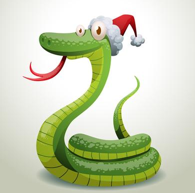 new year snake13 design vector set