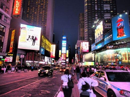 new york times square night view