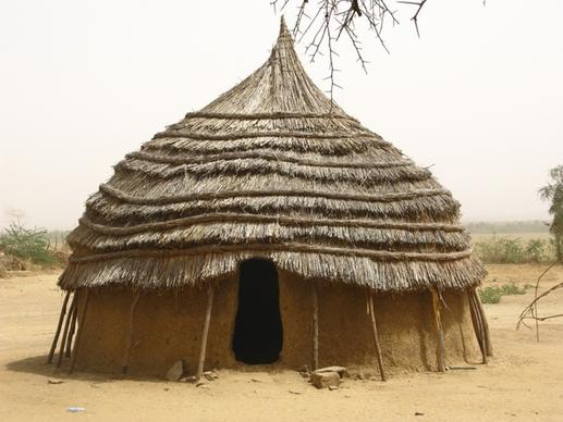 niger africa hut