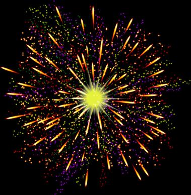 night fireworks elements vector background
