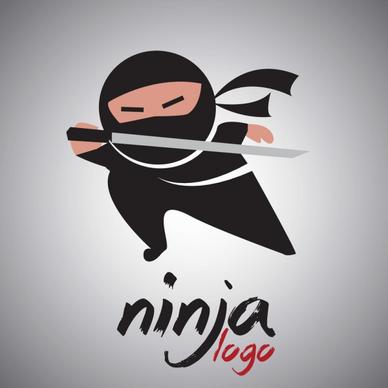 ninja logo with sword