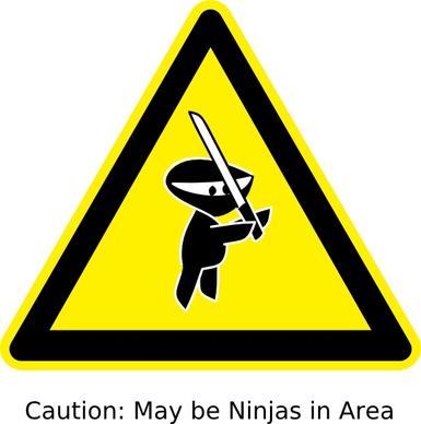 Ninja Sign clip art