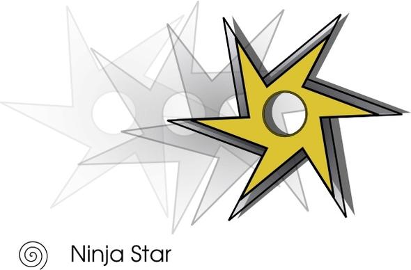 Ninjastar clip art