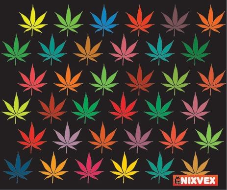 NixVex Free Vector of Colorful Leaves