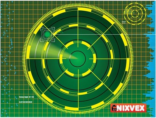 NixVex "Radar Screen" free Vector