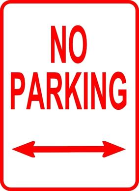 No Parking Sign clip art