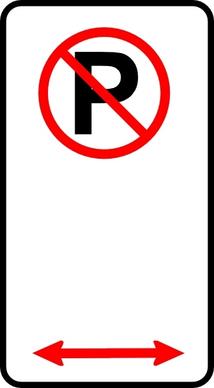 No Parking Zone clip art