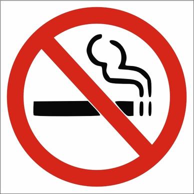 No Smoking Sign clip art