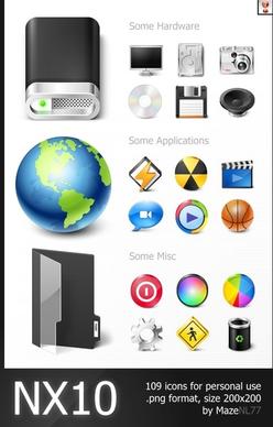 NX10 Icons icons pack