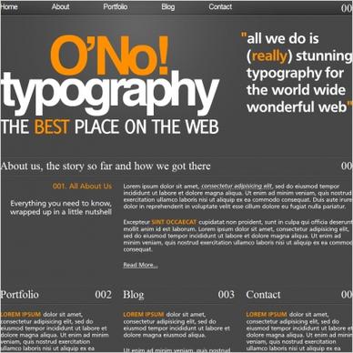 O No! Typography Template