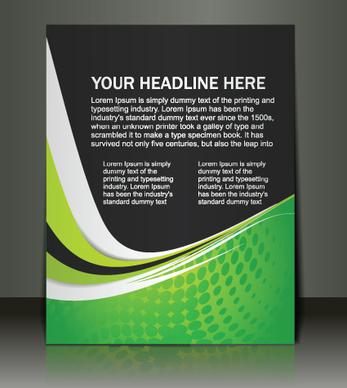 object business flyer vector