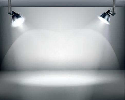 object lighting floodlight effect design vector