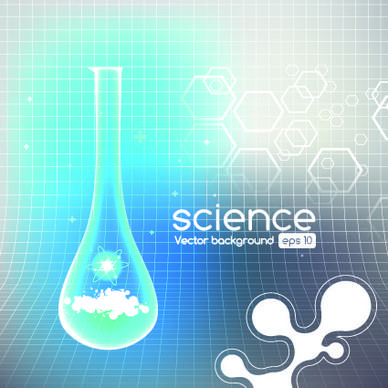 object science elements vector backgrounds