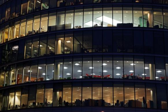 offices at night