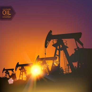 oil and development background vector