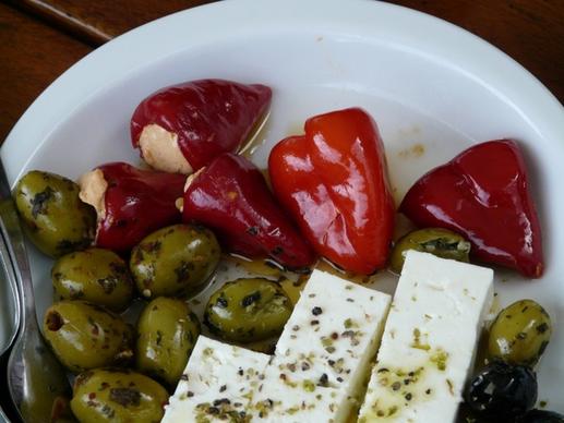 oily olives paprika