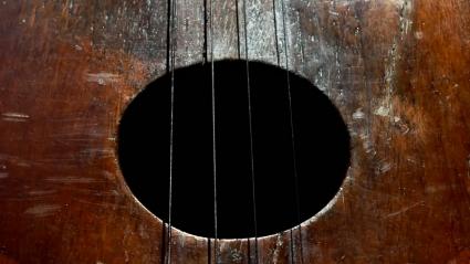 Old acoustic guitar